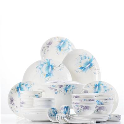操烂我视频48头聆听花开骨瓷礼品餐具套装